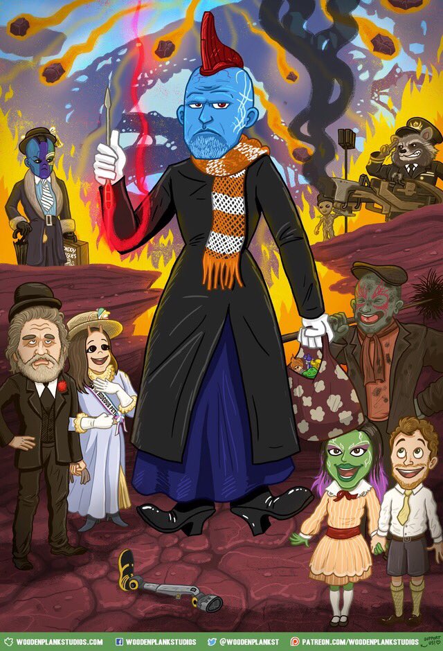 MaskandHammer's tweet photo. Great #GuardiansoftheGalaxyVol2 art from @WoodenPlankST #MaryPoppins #IsheCool https://t.co/GviL2B2qyQ