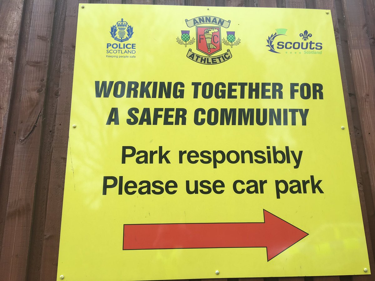 Heading to the <a href="/AnnanAthleticFC/">Annan Athletic FC</a>  <a href="/ForfarAthletic/">Forfar Athletic</a> play off game? Bear galabank neighbours &amp; residents in mind when parking please! #DGRoads