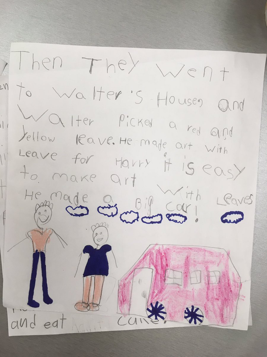 MrsElm22's tweet photo. Grade 1s independently writing an ending to the book 'Walter and Harry'. Hardwork pays off!! @castleoaksps #thisisgrade1 https://t.co/66XowOQ9fR