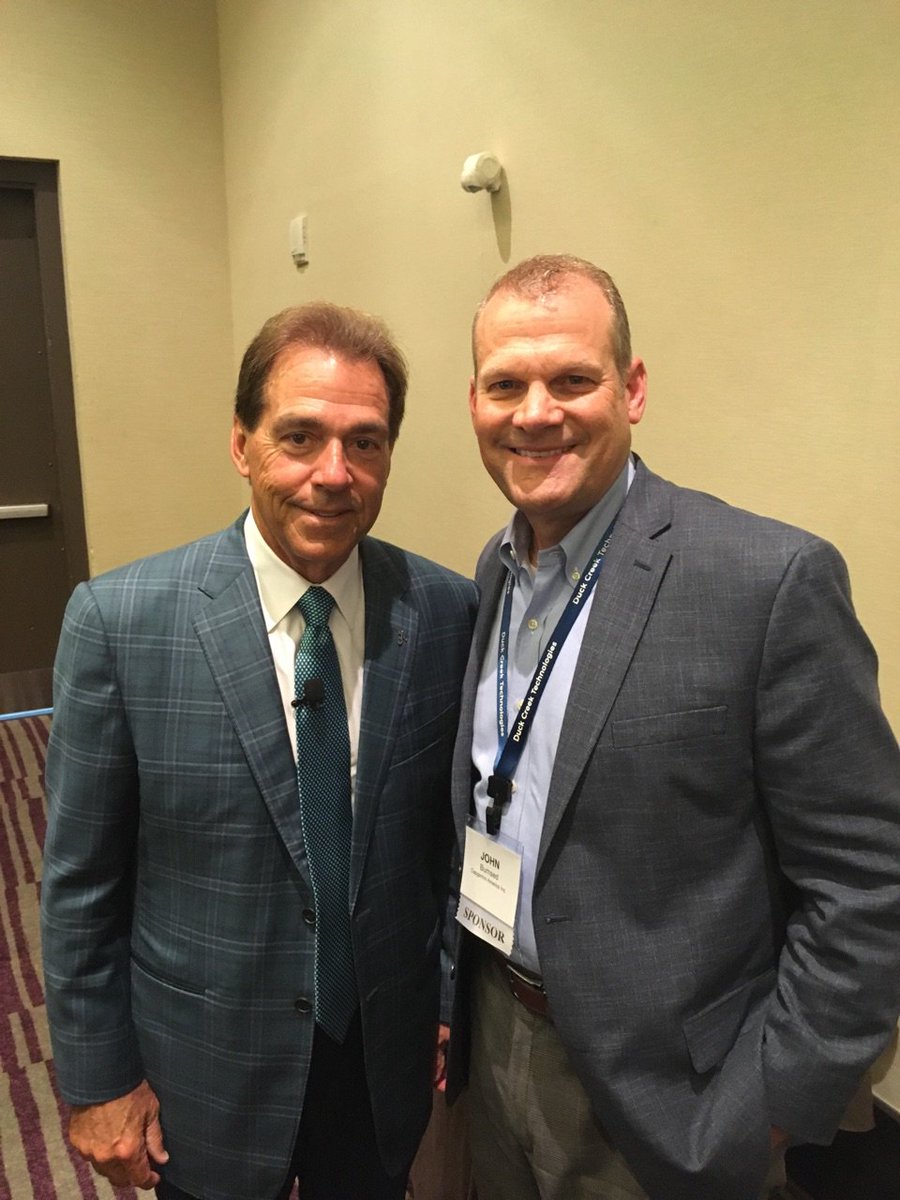 Capgemini_ins's tweet photo. To top of a great @DuckCreekTech #Formation17 the @Capgemini team attends the last keynote by Nick Saban of @AlabamaFTBL! https://t.co/oho17em7DI