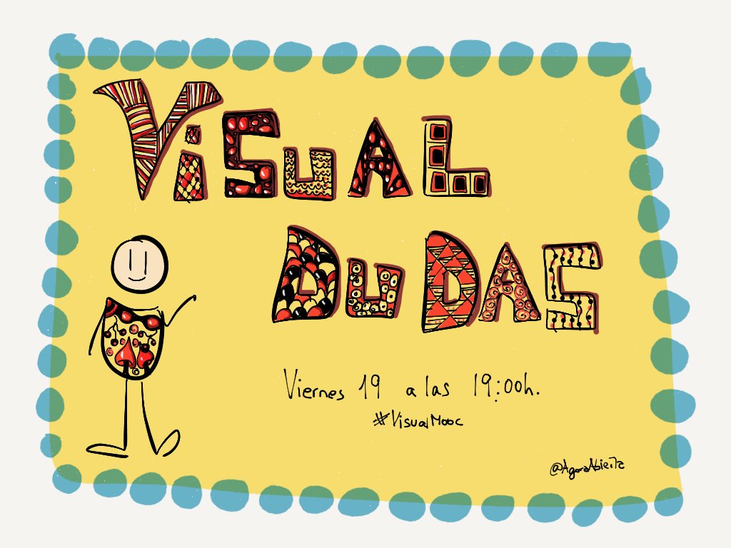 AgoraAbierta's tweet photo. Me apunto al #zentangle en esta unidad de #visualmooc recordando el evento de la semana #visualdudas https://t.co/Tu1WJ5SVto