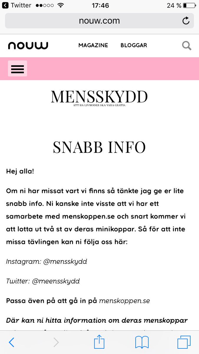 meensskydd's tweet photo. Bloggen är uppdaterad med ännu ett inlägg! Kika in där vettja💘 https://t.co/PFu9AstNdo