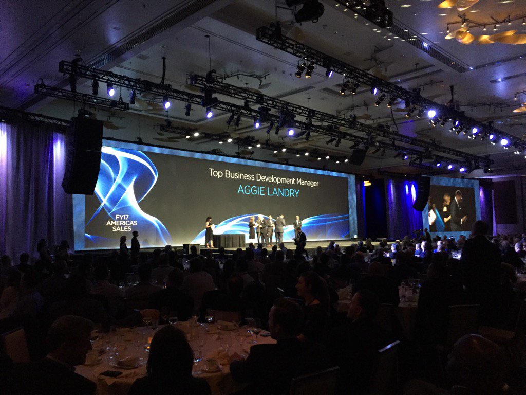 aggielandry's tweet image. #NetAppCONVERGE Business Development Manager of the year!