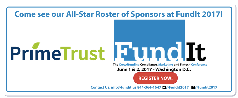Fundit2017's tweet photo. #FundIt2017 Countdown to June 1-2, See you in DC soon #crowdfunding #compliance presented by @FundAmerica June 1-2 @LiaisonCapHill https://t.co/WijnyA6seF