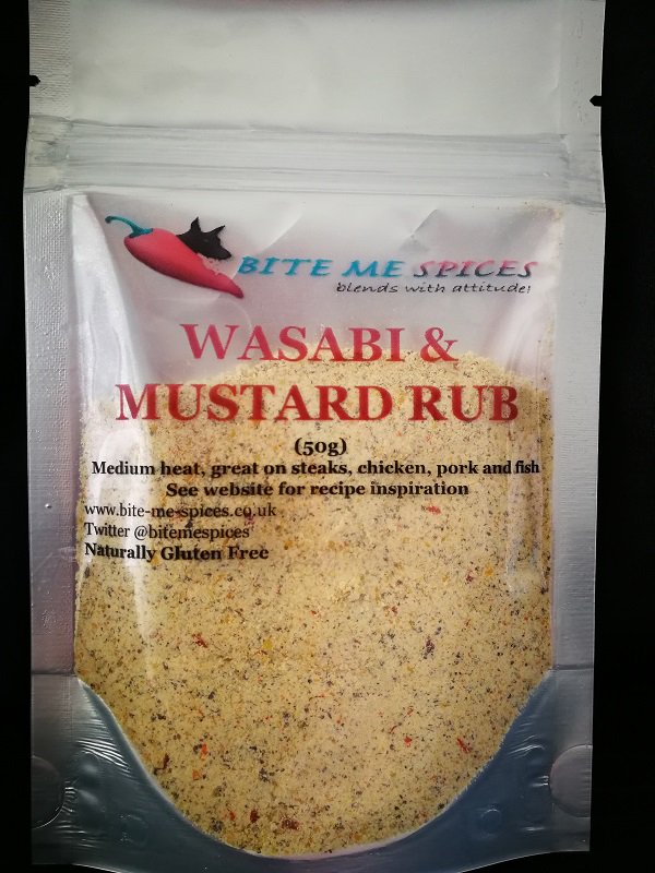 bitemespices's tweet photo. Bite Me Spices proudly introduces 2 new products. Our Wasabi & Mustard Rub is now available here https://t.co/b6OYZclisC 1/2 https://t.co/QnEtgcnkaT