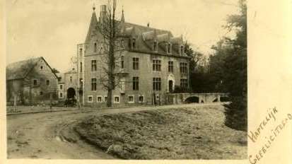 Oude verjaardagskaart met ons Kasteel. Heeft u ook oude foto's? Deel ze!
