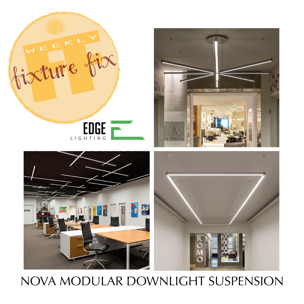 lumareps's tweet photo. #WeeklyFixtureFix #Wednesday comes to us from @EdgeLighting, a custom nova modular suspension-As you imagine! https://t.co/tefRzAdXN6