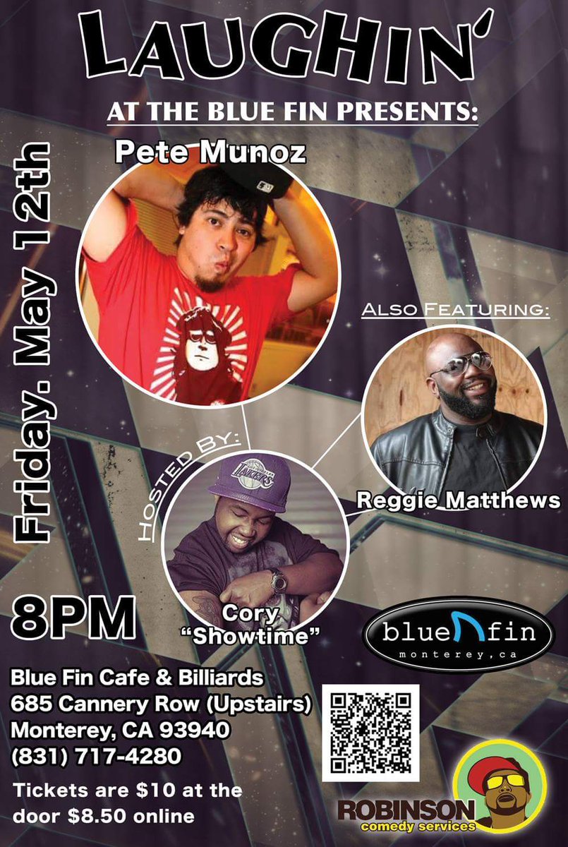 LaughinAtTheFin's tweet photo. FRIDAY NIGHT COMEDY! 
#831Comedy #RobinsonComedyServices #CsideFunny #LiveConcert https://t.co/KZDkbqmKT0