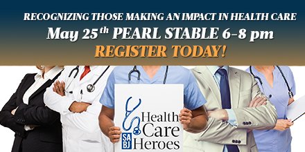 San Antonio Business Journal (@sabizjournal) on Twitter photo ALMOST 2 WEEKS AWAY Join us May 25th <a href="/PearlStable/">PearlStable</a> as we recognize <a href="/childrenshospsa/">CHRISTUS Children's</a> #HealthCareHeroesSA
To Register: bizj.us/1p4ztn ALMOST 2 WEEKS AWAY Join us May 25th <a href="/PearlStable/">PearlStable</a> as we recognize <a href="/childrenshospsa/">CHRISTUS Children's</a> #HealthCareHeroesSA
To Register: bizj.us/1p4ztn