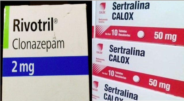 Sertralina 50 mg y clonazepam