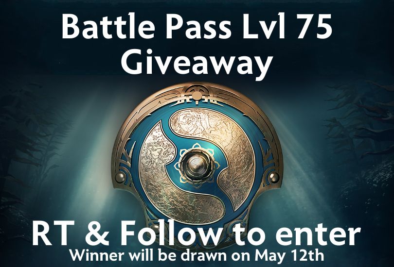 DOTABUFF's tweet photo. To celebrate the new #TI7 Battlepass, we’re giving away a Level 75 one! RT &amp; Follow to enter Winner will be announced May 12th https://t.co/tIx9hCi4Tc