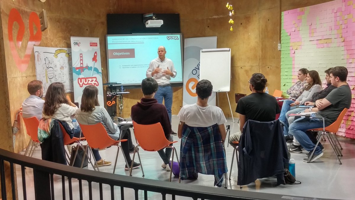 OviedoEmprende's tweet photo. Interesantísima charla  de @aprietofalla, sesión @YuzzOviedo sobre cómo presentar tu proyecto ante inversores. Muy útil. @taluderia #Oviedo https://t.co/Qb1cAxrjf8