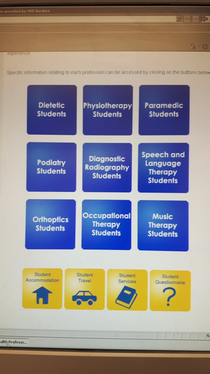 AHP student zone- excellent resource for students being developed in Borders. #ahped