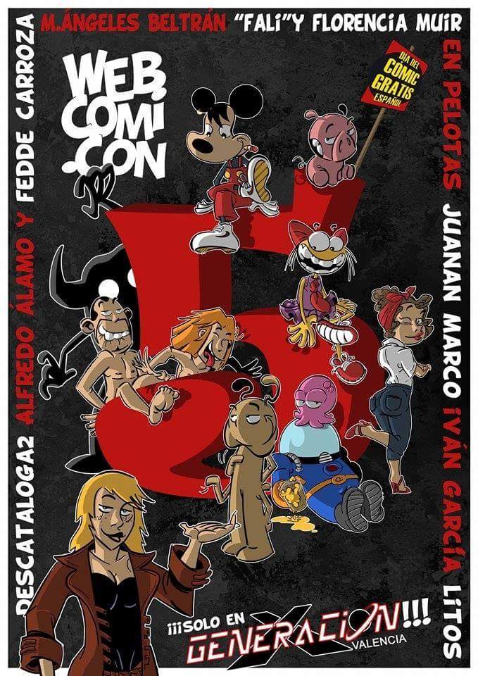 RuNNiNmeN's tweet photo. Cartelaco de @Descataloga2 para la 5ª #WEBCOMICCON que tendrá lugar este sábado 13 de mayo, en @GenXValencia
https://t.co/WwHt12dEkj https://t.co/4KBBDlfxjw