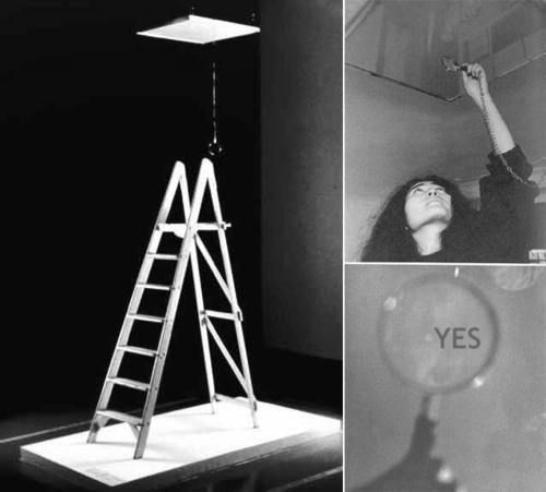 Yoko Ono on Twitter: "When I created CEILING PAINTING (1966), I was  depressed at the time. So I wanted to give some positivity to my life.… "