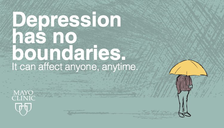 MayoClinic's tweet photo. #LetsTalk about tips to help cope with depression https://t.co/pLygQPsMkX https://t.co/oW02Jk7qZQ