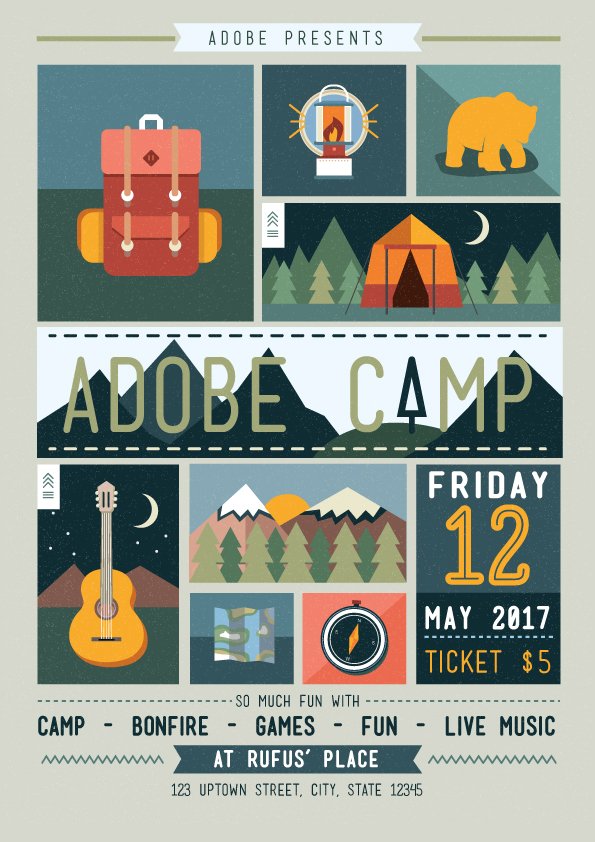 PaleFoxDesigns's tweet photo. Just finished my poster for the #AdobeLive contest. Had a lot of fun playing around with this; great break from my normal workday :) https://t.co/AbIC1fQCZc