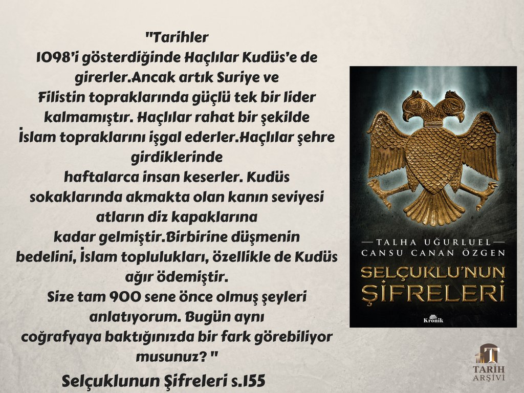 900 sene önce Haçlı işgalinde Kudüs ve bugün Kudüs'te yaşananlar kitapyurdu.com/kitap/selcuklu…
