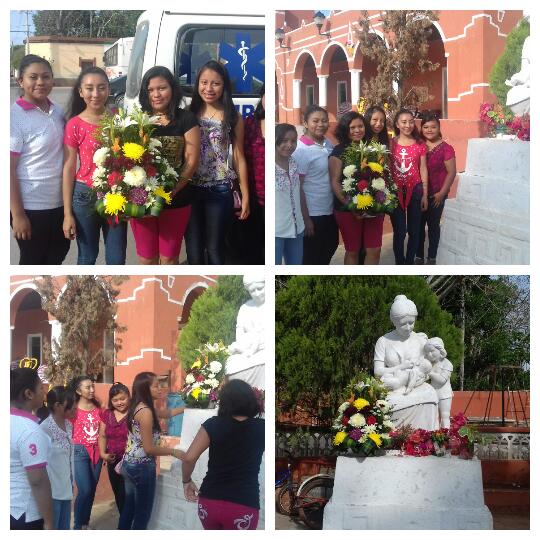 FREMARMOG's tweet photo. Como cada año el COBAY Tixmeuac presente en el monumento a la Madre con nuestra ofrenda floral, Felicidades a todas las madrecitas en su día https://t.co/0TqpR0aE7Q