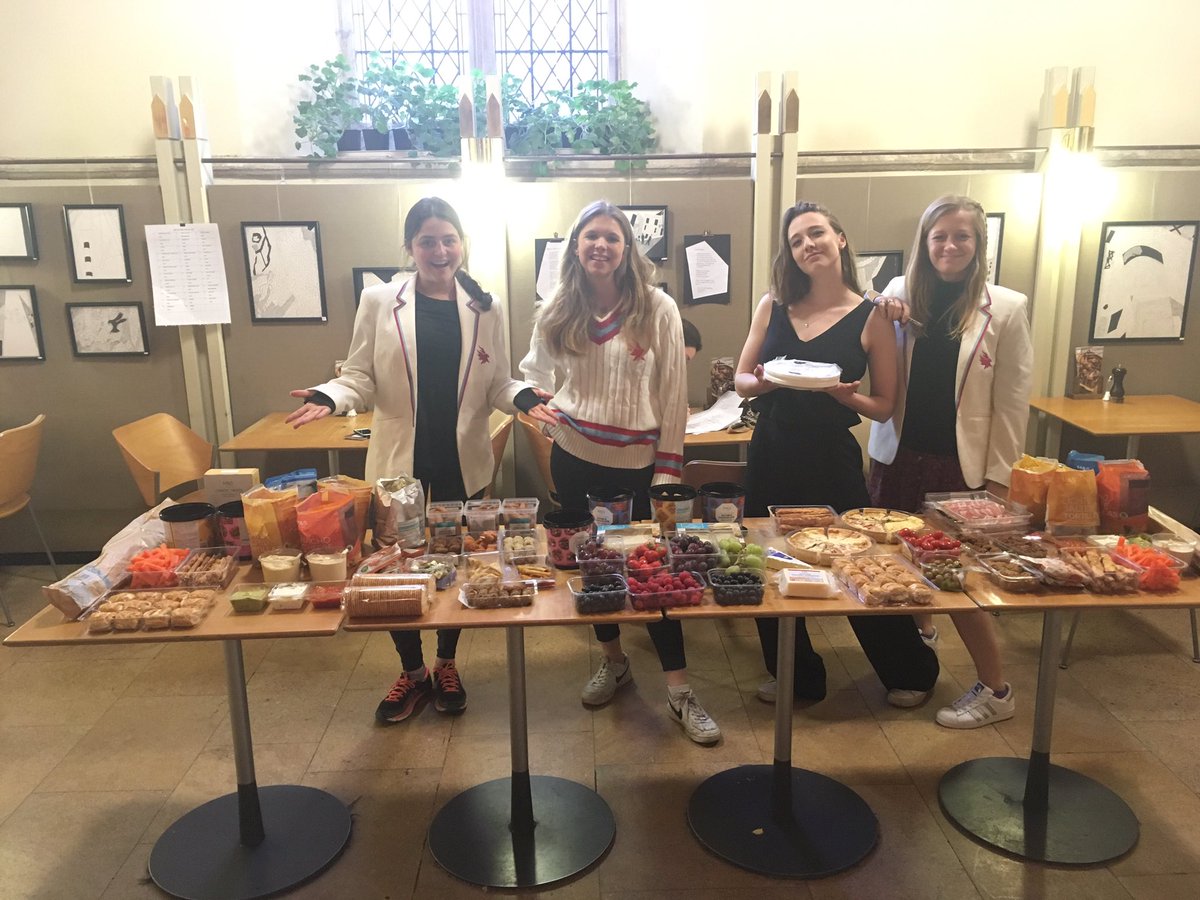 AGM set up is lit. Hope you're hungry girls 😱🎉