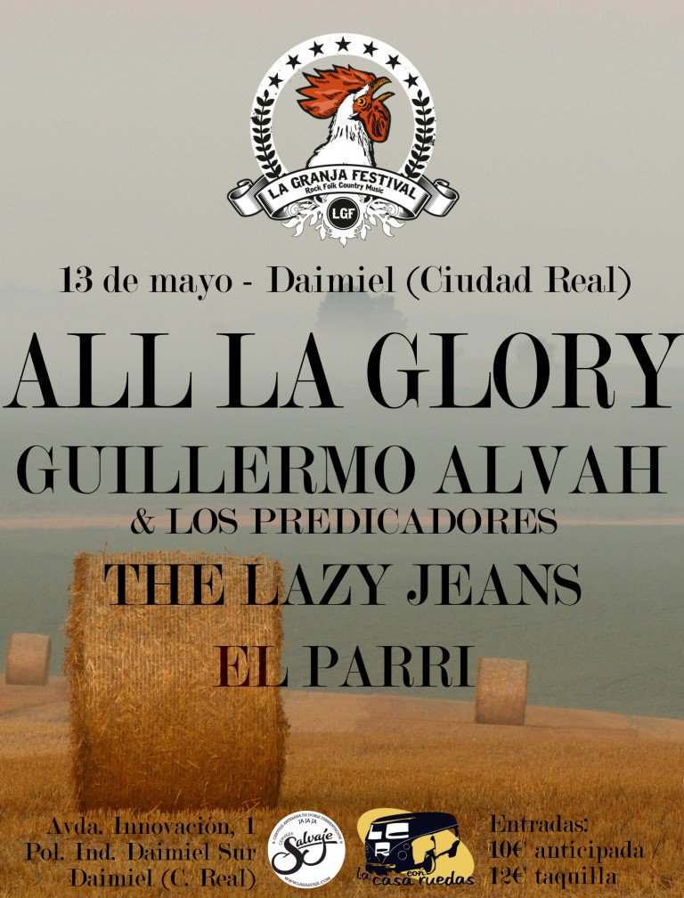 Y éste sábado estamos en <a href="/LGF_ROCKS/">La Granja Festival</a> junto a <a href="/juanobombones/">JuanoAzagra</a> #thelazyjeans y #elparri en #lacasaconruedas #daimiel #CiudadReal #RockAndRoll