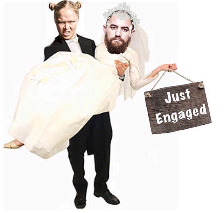 RondaKnows's tweet photo. Congratulations to @RondaRousey and @travisbrowneMMA on their engagement! 
#TeamRousey https://t.co/muosnIk19n