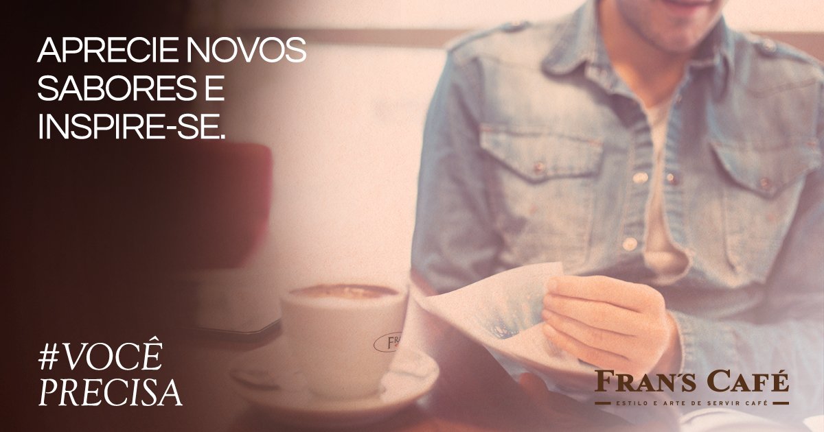 Precisando de um insight? Uma passada no Fran's Café pode te ajudar. #FransCafé #VocêPrecisa #VemProFrans #Café