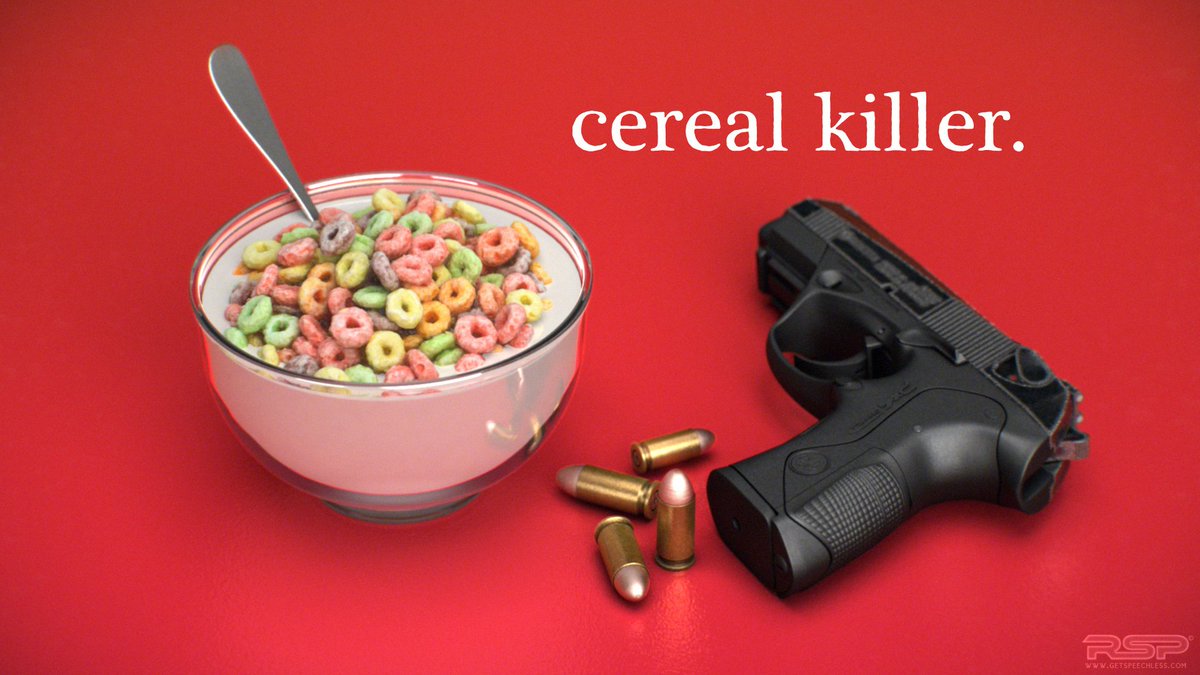 GetSpeechless's tweet photo. #cerealkiller #c4d #cinema4d #3d #graphicdesign #print #aftereffects #berreta #3dscan #stilllife #abstractart #rsp #3ddesign #getspeechless https://t.co/CtfIinnSGe