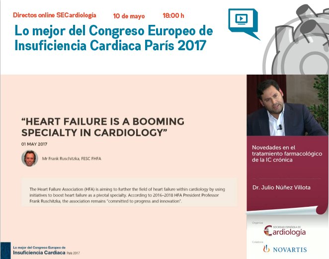 secardiologia's tweet photo. "Quiero poner en valor la figura del especialista en insuficiencia cardiaca", afirma @yulnunezvill en #postIC17 https://t.co/9IxgPsBEA5