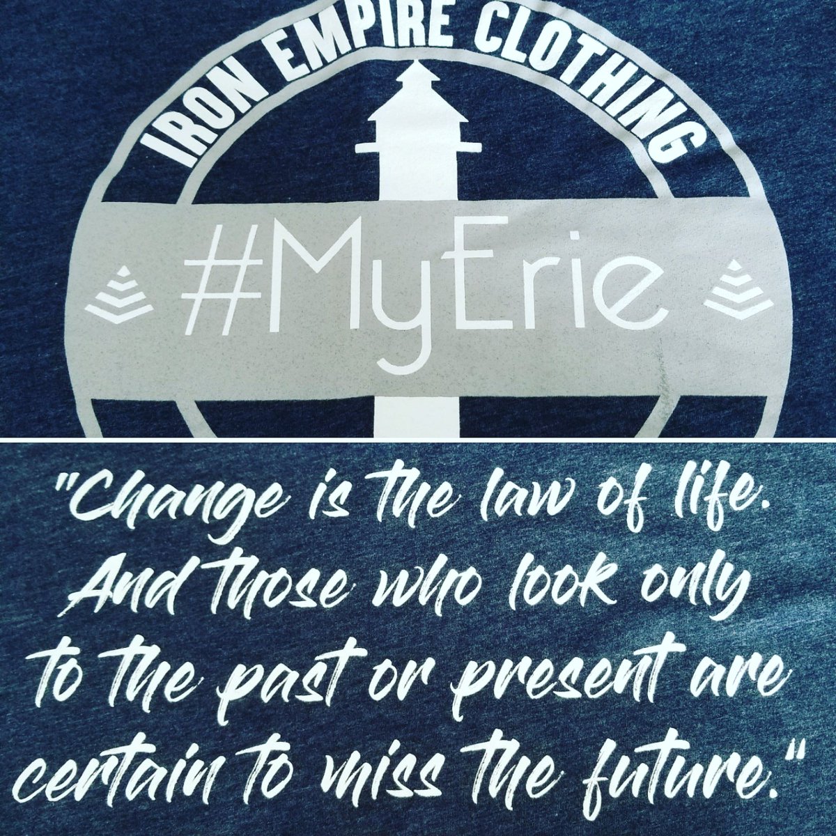 We just received our #MyErie shirts from <a href="/ironempireinc/">Iron Empire Clothing</a>, which support their "Leave Your Legacy" scholarship. Thanks!