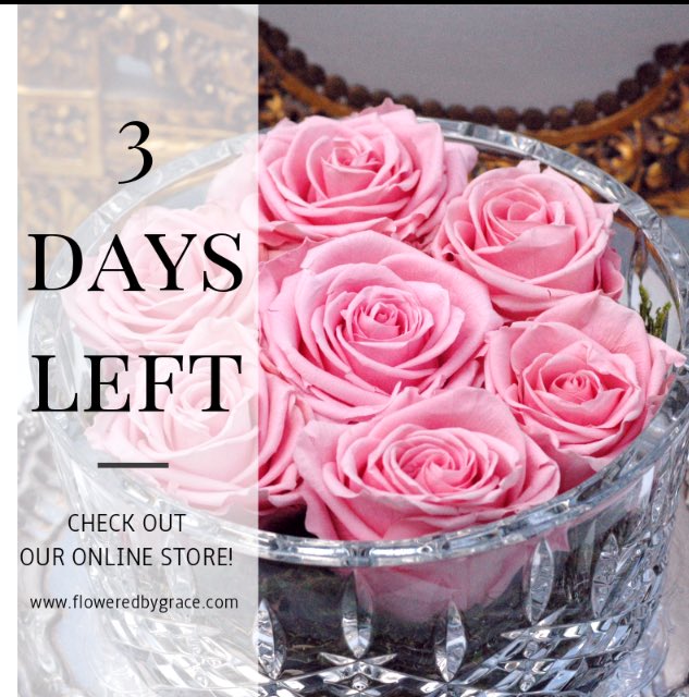 FloweredbyGrace's tweet photo. THREE days left until our Grand Opening! Tag a friend for a chance to win 10% off your first order! https://t.co/9rn1B8W0bf
