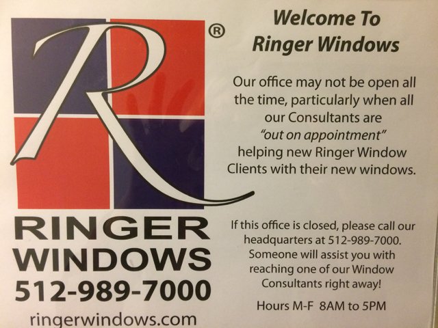 RingerWindow's tweet image. Ringer Windows announces showroom location in Austin, TX for #replacementwindows &amp;amp; #newconstructionwindows read more ringerwindows.com/press-release/…