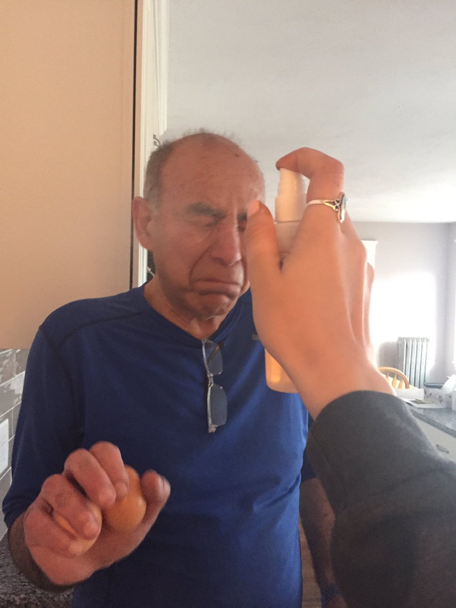 swaggiestag's tweet photo. ....sprayed the rosewater on my dad this morning and he deadass just goes "spray more of that shit on my face. i liked it" @isabelaseraffim https://t.co/2tT5crRZkf