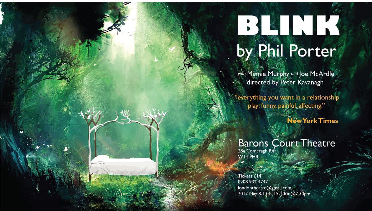 peter kavanagh (@peterkavana11) on Twitter photo BLINK by PHIL PORTER
(“...funny, painful, affecting.” N.Y. Times)
TICKETS ticketsource.co.uk/cumulus-produc…
or londontheatre@gmail.com BLINK by PHIL PORTER
(“...funny, painful, affecting.” N.Y. Times)
TICKETS ticketsource.co.uk/cumulus-produc…
or londontheatre@gmail.com