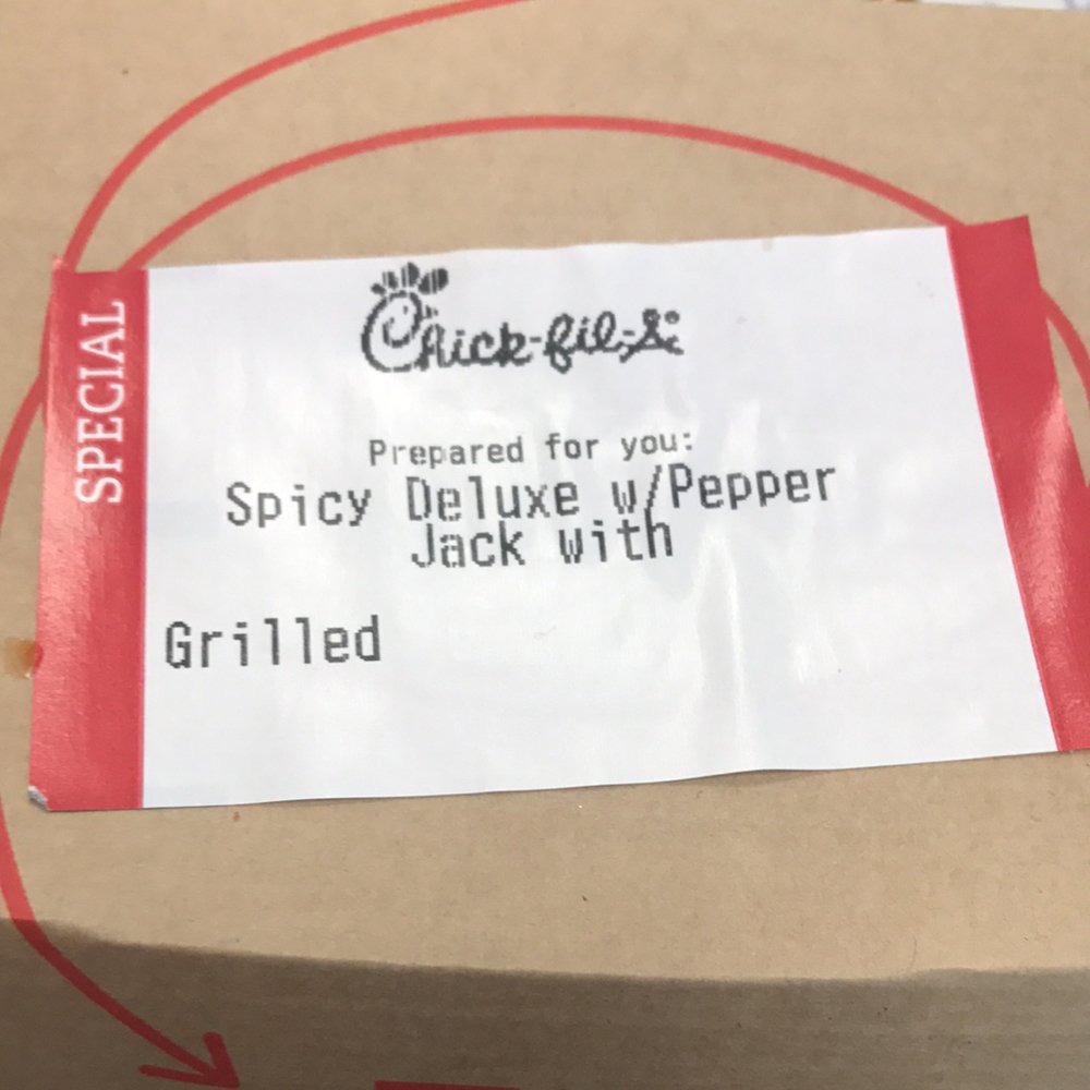 LewisRachh's tweet photo. Y'all spicy grilled is amazing! @stealz  @ResearchCFA @getStealz https://t.co/koobpTom8t