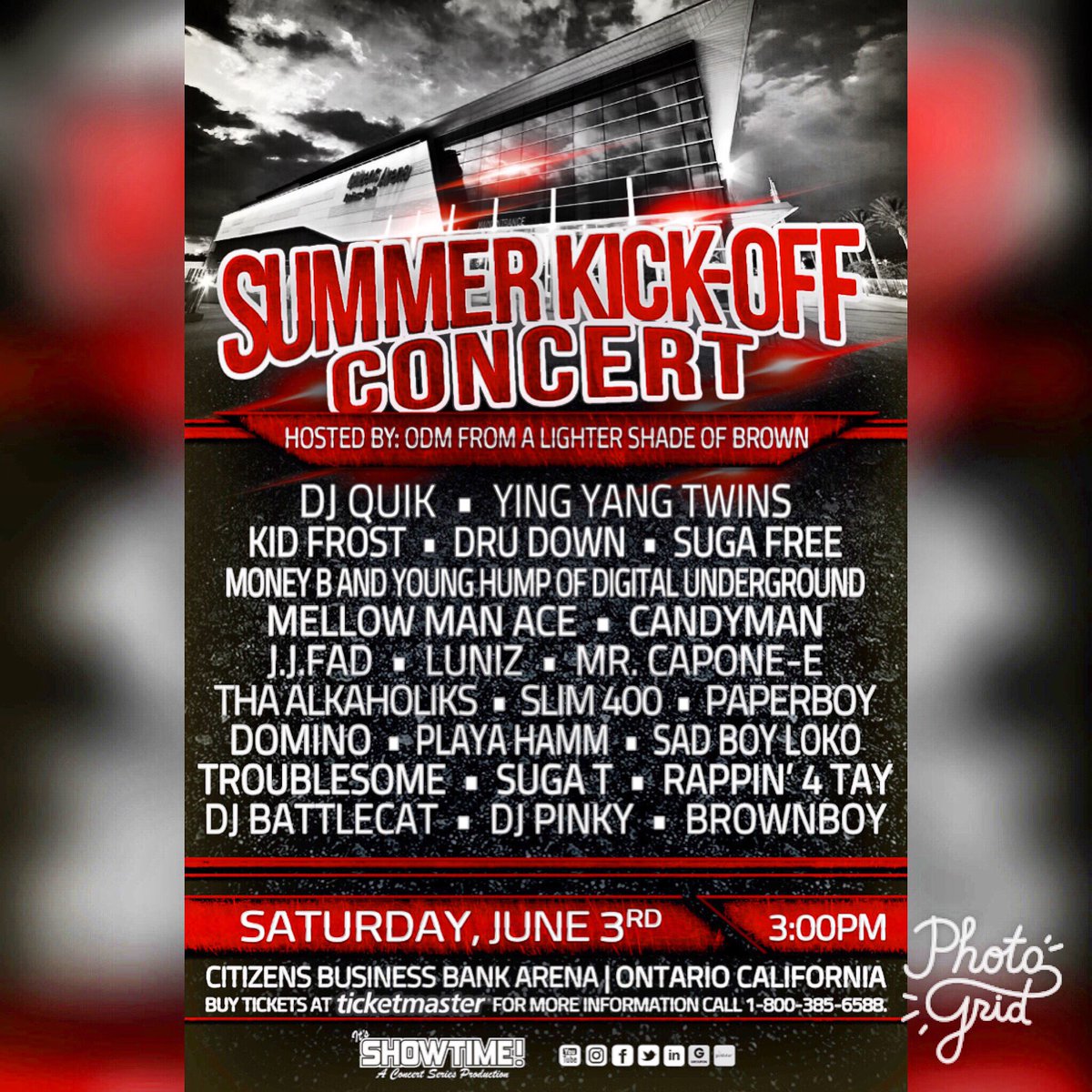ShowtimeConcert's tweet photo. Who's coming? Tickets on sale! 
Click link below to purchase: https://t.co/yKr9mCru90
@CBBankArena #pomona #la #ontatio #longbeack #compton https://t.co/p7YLNuoPJz