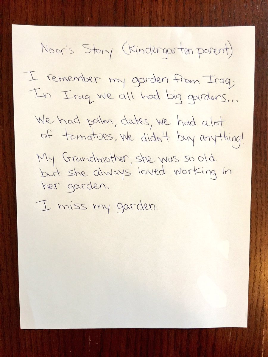 Thank you Noor for sharing your story! So inspired by parents that shared their memories from their childhood. #PeelEYC <a href="/FloradalePS/">Floradale</a>