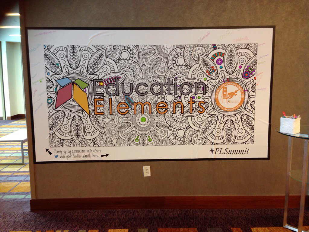 LynnRhone's tweet photo. PL Summit 2017.  Ed Elements always shows us how to engage learners! https://t.co/1FVYWJZgVJ