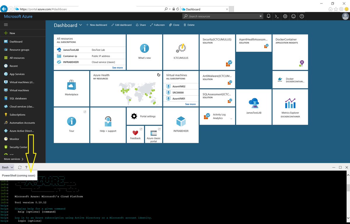 ugurpek's tweet photo. #MSBuild #MSBuild2017 #Azure Microsoft Azure Cloud Shell is running and #Powershell is coming soon #DevOps #Dev https://t.co/TZZdKblHCX