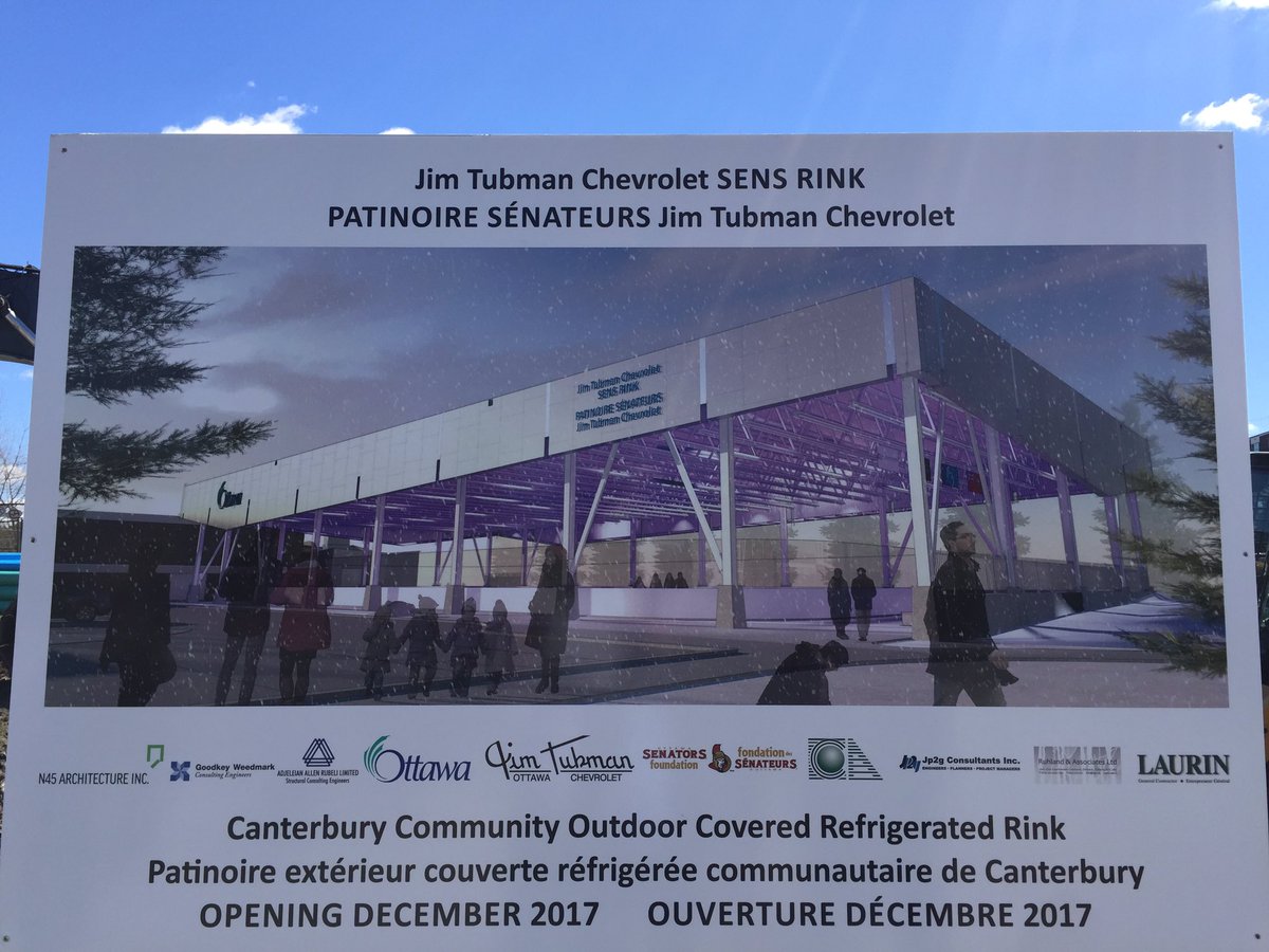 Happy to announce the official groundbreaking of the Jim Tubman Chevrolet Sens Rink in Canterbury today with @JeanCloutierOtt