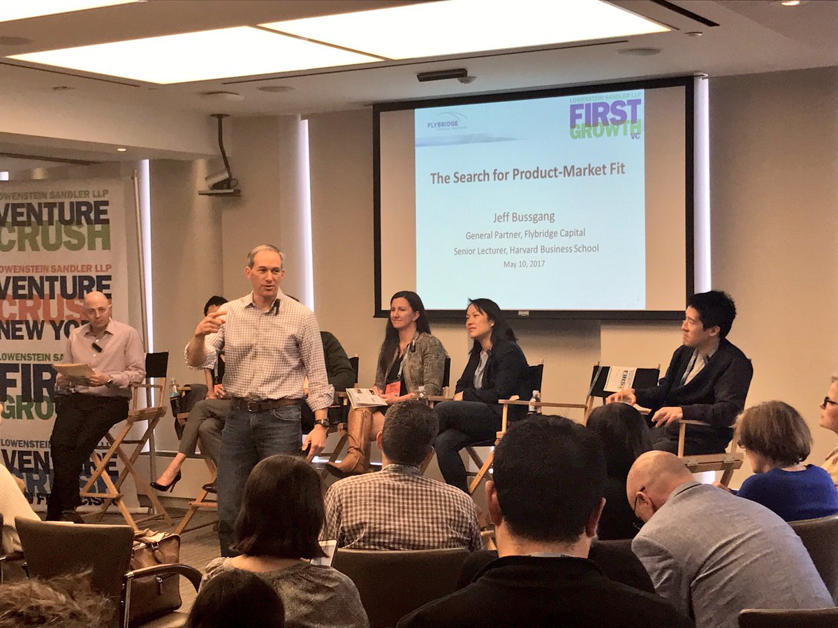 VentureCrushFG's tweet photo. .@bussgang kicks off today's #FirstGrowthVC with product market fit #tech #startups https://t.co/AaWzPfBdx5