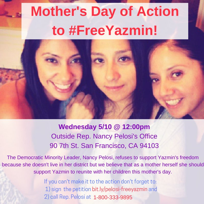 EBIYC's tweet photo. Mother’s Day Action outside of Rep. Nancy Pelosi’s Office, 90 7th St. San Francisco, CA to deliver our petition signatures gathered so far https://t.co/OMPJBjSS2K