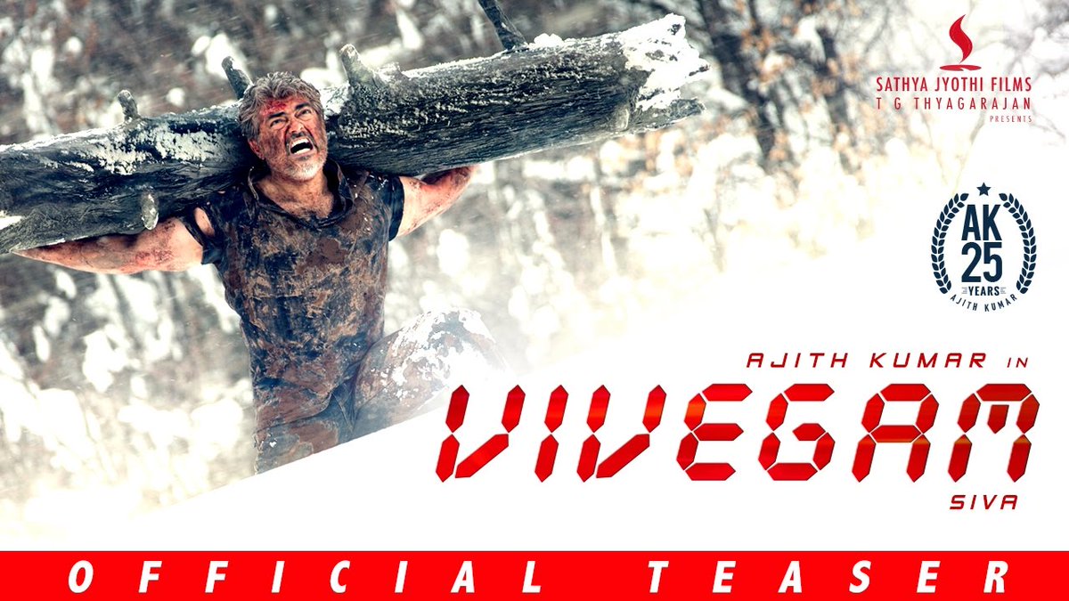 TheSpianPix's tweet photo. The wait is over! Here's the intriguing teaser for #Vivegam

https://t.co/awxTQ3r5te

#VolcanicVIVEGAMTeaserNight #vivegamTeaser #Ajith https://t.co/RImGtsA7SS