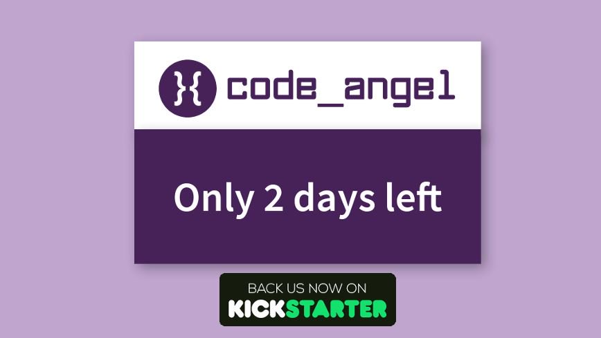 mycodeangel's tweet photo. At Code Angel we are changing the way you learn to code. You can back us on Kickstarter but you'll need to be quick https://t.co/Yko8XLHAxz https://t.co/XVwcsZ1A7x