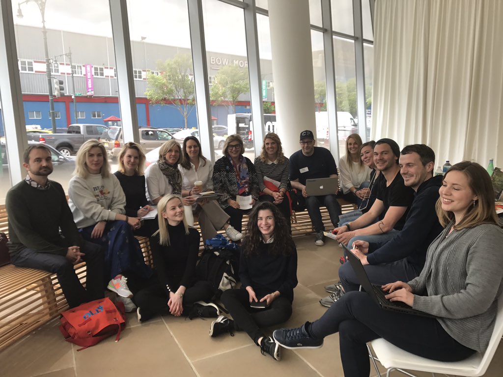 steffidld's tweet photo. Here we are! DLD team at IAC. See you tomorrow! #dldnyc17 @DLDConference https://t.co/j5362wXUPZ