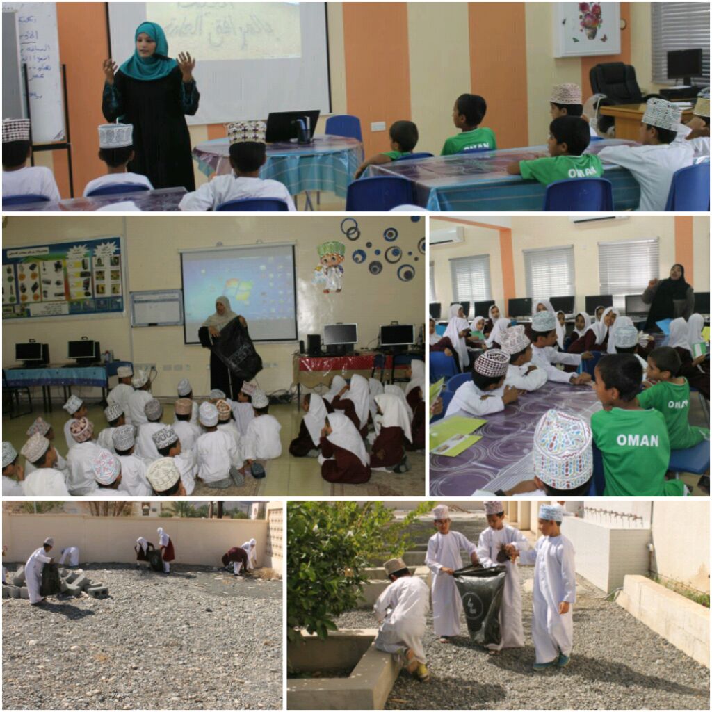 نفذت بلدية الحمراء أنشطة توعوية حول النظافة تمثلت في اقامة معسكرات عمل وحلقات قراءة وتلوين .