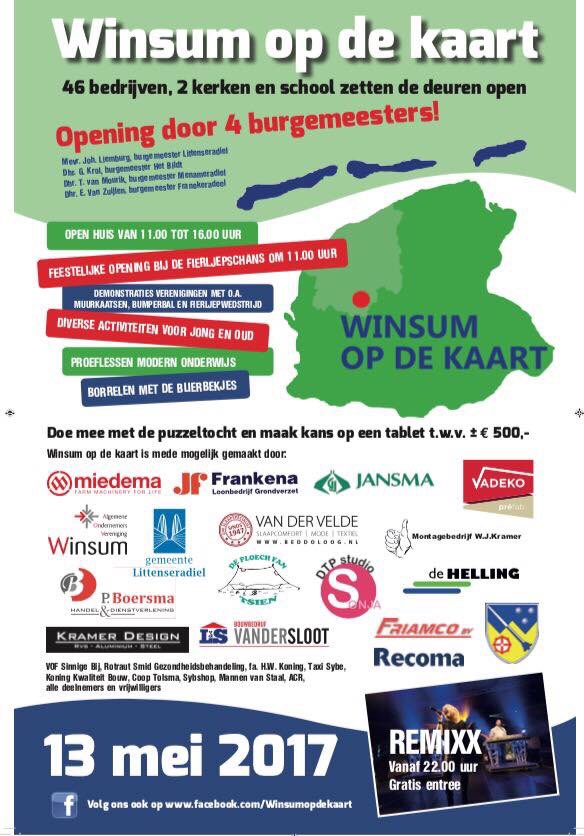 U komt toch ook aanstaande zaterdag 13-5 bij WinsumFRL op de kaart? Hierbij het programma Winsumboekje op de kaart issuu.com/dtpstudiosonja…