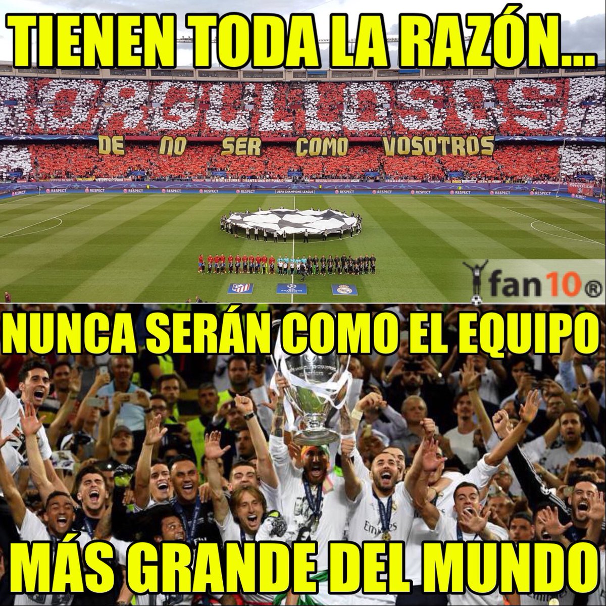 rmadridsite's tweet photo. Después de 4 años con lo mismo Atlético no será eliminado por Real Madrid. Ya salió en fase de grupos. 

Orgulloso de no ser como vosotros. ¡AL CARRER! https://t.co/XnjOR93exZ