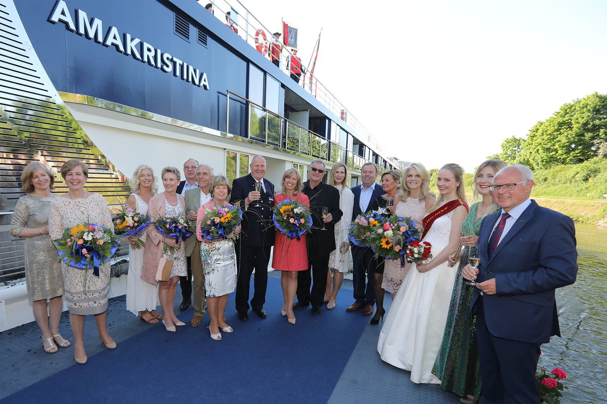 Share in the excitement of today’s special christening of #AmaKristina by Co-owner and now Godmother Kristin Karst! ow.ly/KT0z30bBUF2