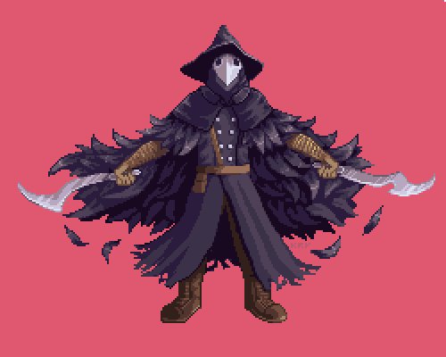 karvistico's tweet photo. A hunter must hunt... #Eileen, from #Bloodborne. A commission for @BrossUno.
#ProjectBeast #DarkSouls #PixelArt #Sprite #FromSoftware https://t.co/gkuk2BY7n4